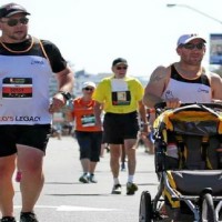 The shocking comments this dad received when he ran with an empty pram