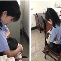 Policewoman praised for breastfeeding a suspects hungry baby