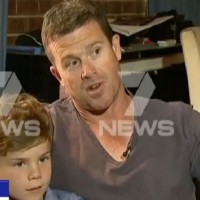 Dad speaks of terrifying moment son was buried above his head