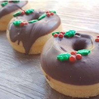Baked Christmas Donuts
