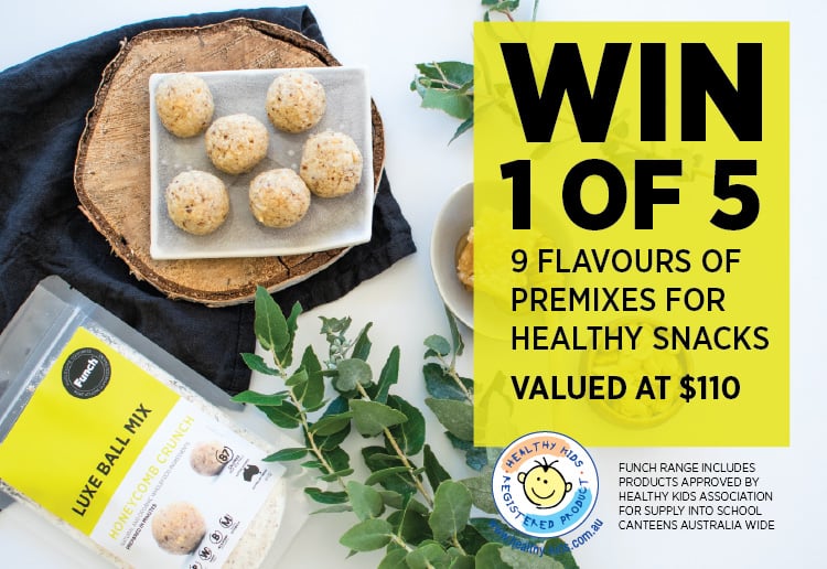 WIN 1 of 5 SETS of Funch’s premixes for DIY healthy lunchbox snacks