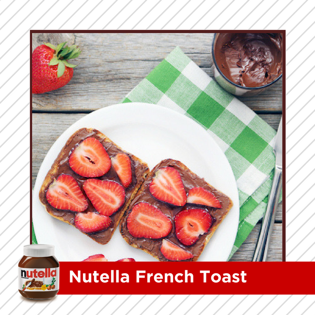 Add some nutty, chocolatey love to your French Toast!