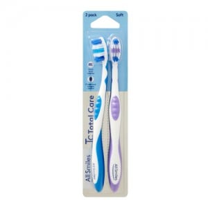 All Smiles Total Care Toothbrush Soft 2pk