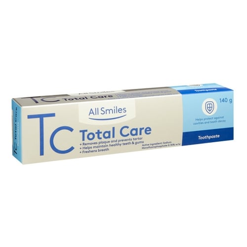 All Smiles Total Care Toothpaste 140g
