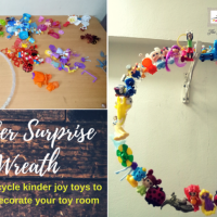 Kinder Surprise Wreaths for Toy Room