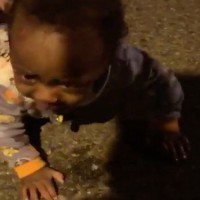 Baby Found Crawling Across Busy Road