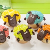 Easter Jelly Belly Sheep Cupcakes