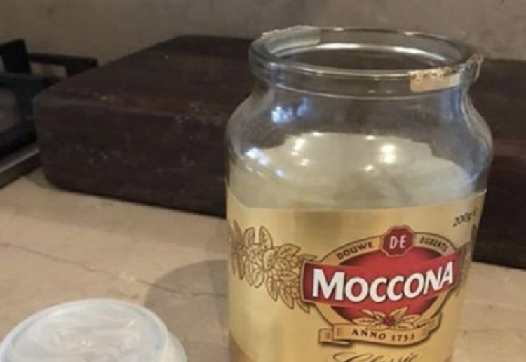 Mum reveals her clever tip for making the most of empty coffee jars… and  people are loving it
