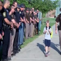 Touching Reason Why This Young Boy Received a Guard of Honour on His Way to School