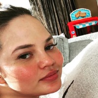 Chrissy Teigen Gets Real in Postpartum Mesh Underwear