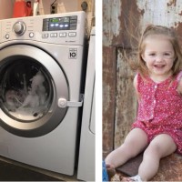 Distraught Mum Shares Warning After Her Daughter Gets Trapped In Washing Machine
