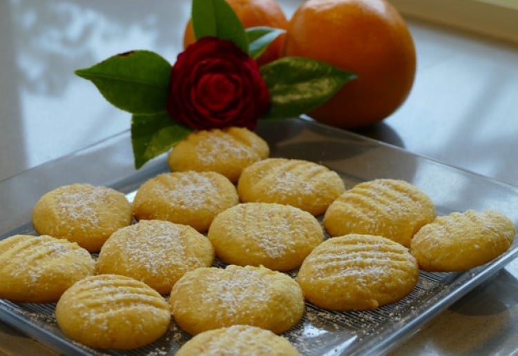 Orange Polenta biscuits