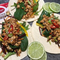 Chilli, Lime & Ginger Chicken Wraps