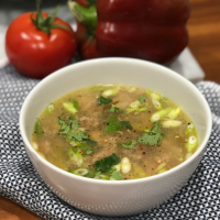Hot and Sour Soup with Turkey Breast Mince