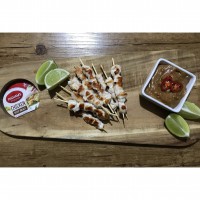 Mini Chicken Skewers with Satay Sauce