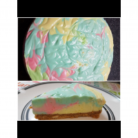 Rainbow Lemon Cheesecake