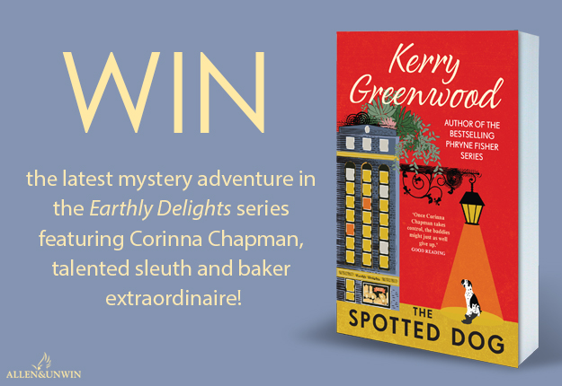 Win 1 of 35 copies of the book The Spotted Dog by Kerry Greenwood