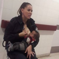 Police Officer Feeds Malnourished Baby Without Second Thought
