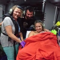 Mum Delivers Baby in Helicopter
