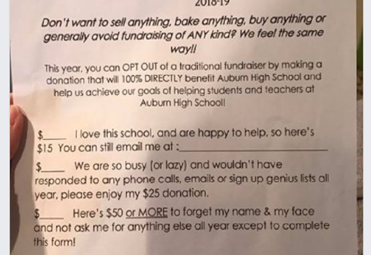 Tired of Selling Wrapping Paper? Try an Opt-Out School Fundraiser Letter