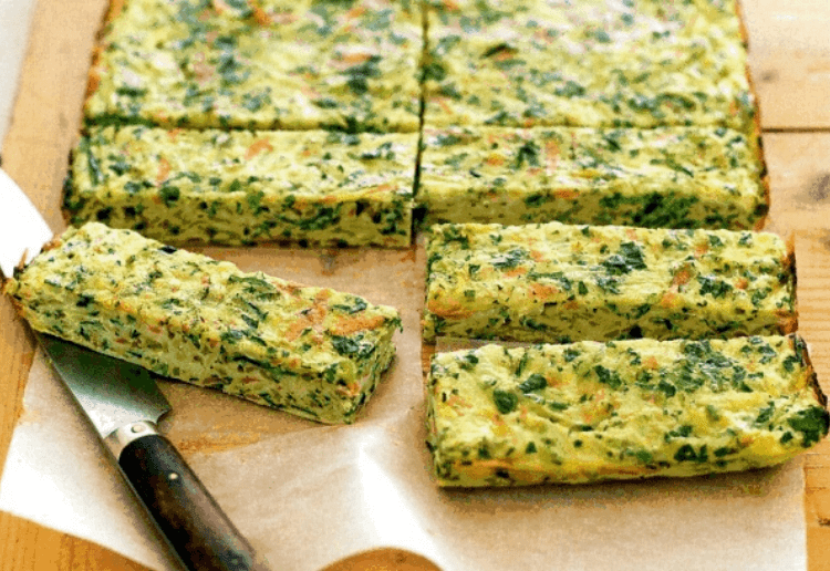 Parsnip and Zucchini Slice