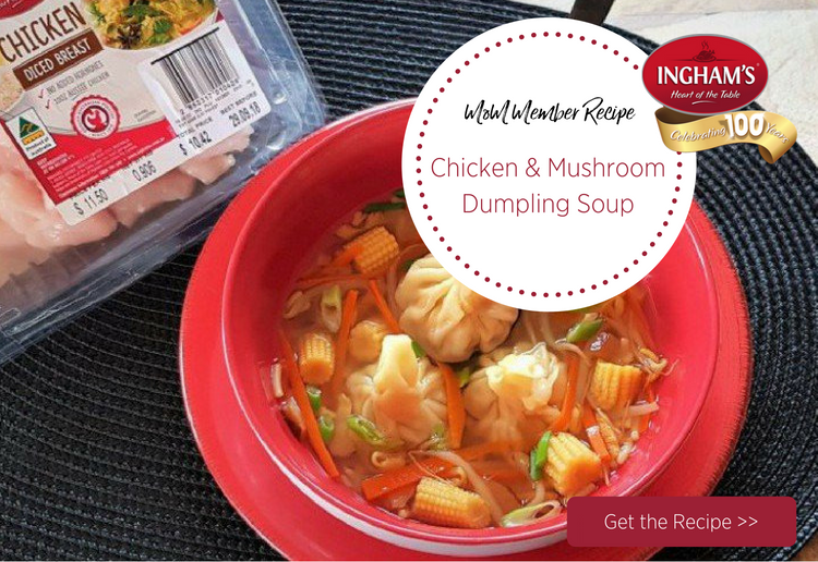 Chicken & Mushroom Dumpling Soup
