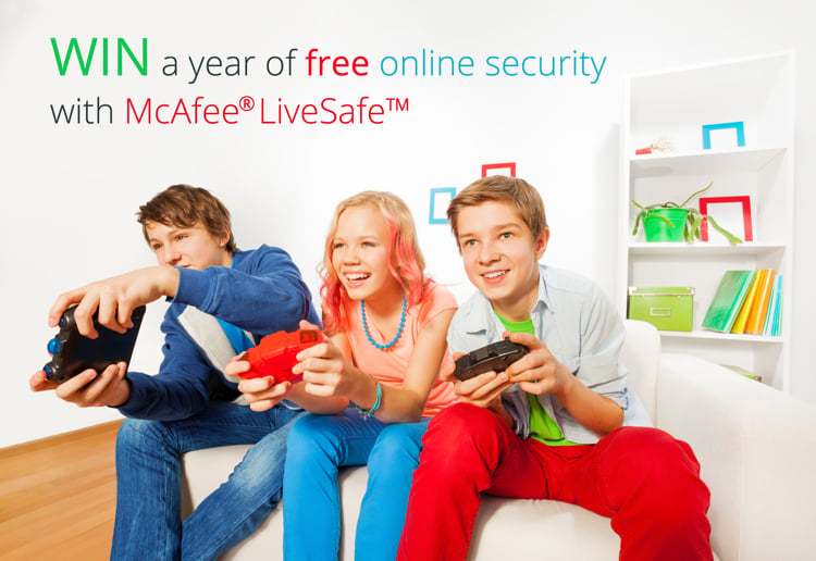 WIN A Year of Free Online Security with McAfee LiveSafe