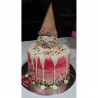 Woolworths White Mud cake Ice cream Birthday cake