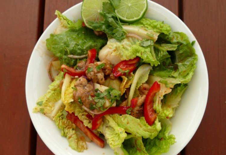 Easy Salad Recipes like this Thai chicken salad are perfect for every occasion