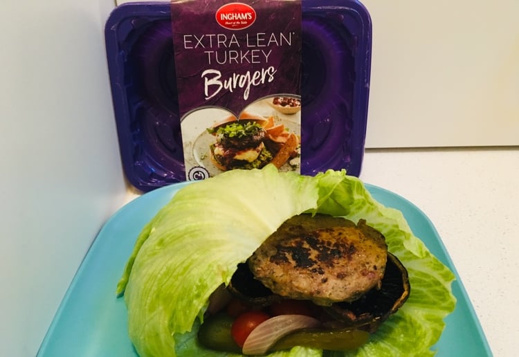 Healthy Bun-less Turkey Burger