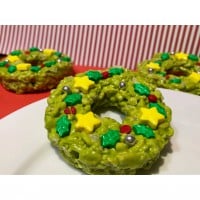 Rice Bubble Christmas Wreaths