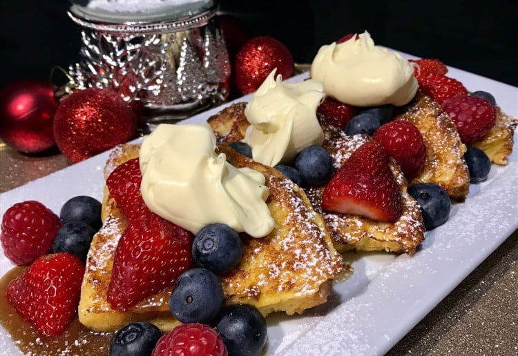 French Toast Panettone with Fresh Berries