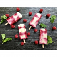 Raspberry Ripple Yoghurt Blocks