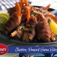 Chicken, Prawn & Bacon Bites