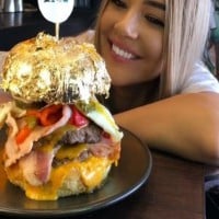 This Restaurant Is Serving A Gold Covered Burger For Valentine's Day!
