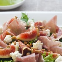 Fig Prosciutto and Goats Cheese Salad
