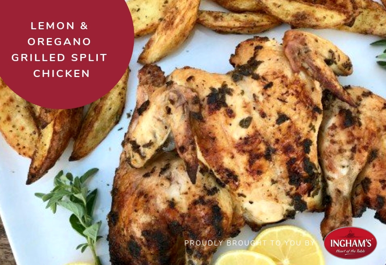 Lemon & Oregano Grilled Split Chicken