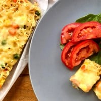 Noodle and Vegetable Frittata
