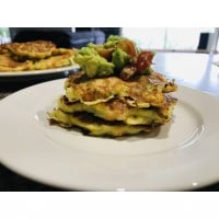 Vegetable Fritters with Salsa