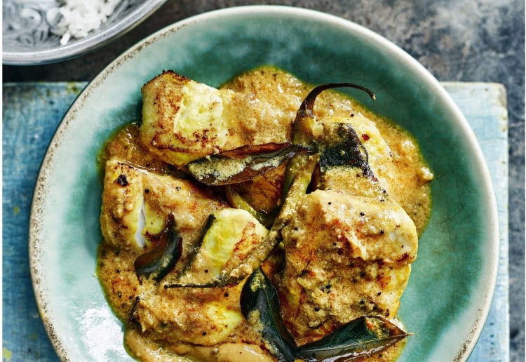 Anjum Anand’s Fish Pappas (Fish Curry)