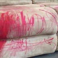 Mum Fixes Toddler's Couch Scribble With This Incredible Hack