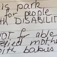 Mum Responds After Receiving Nasty Note for Parking in Disabled Spot