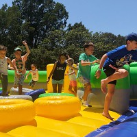 Try The World's Largest Inflatable Obstacle Course!