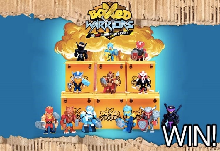 Battle It Out To WIN 1 of 6 BOXED WARRIORS Prize Packs