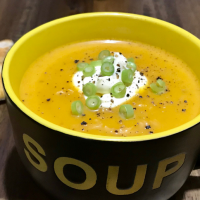 Carrot Pumpkin and Ginger Soup