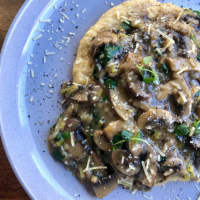 Mushroom Ragu with Creamy Polenta