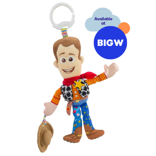 Woody Clip n Go soft toy for babies available at Big W