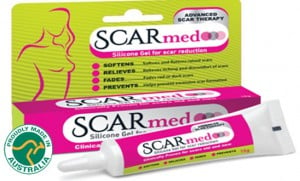 A picture of the packet of Scarmed