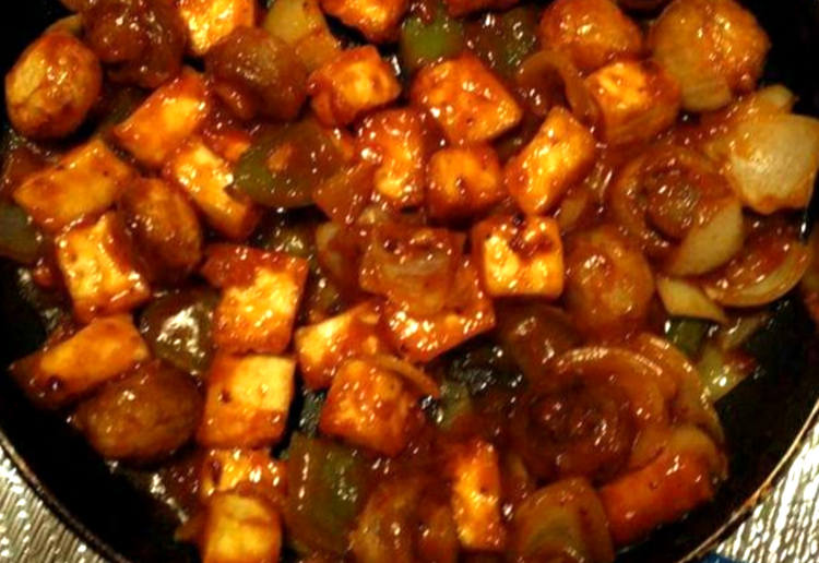 Paneer Chilli with Vegetables