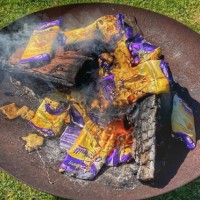 Huge Uproar As Man Burns '$16,000' Worth Of Caramilk Chocolate